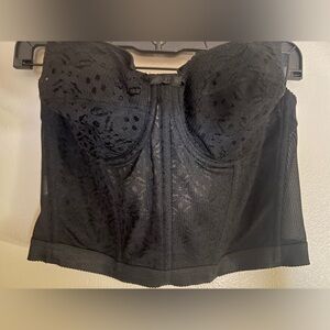 VINTAGE Sears 90’s Black Lace Bustier Top in 38B